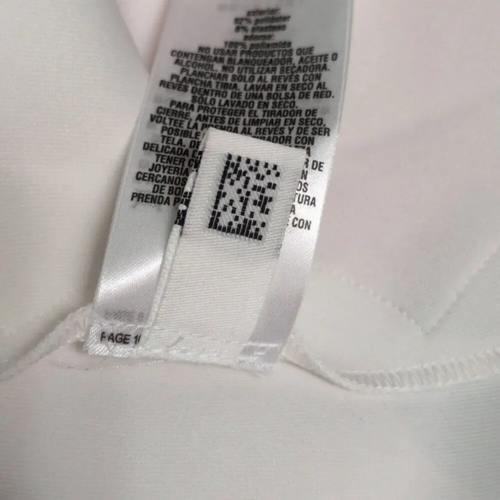 TED BAKER Caprila Bloom Scalloped Dress White Pink Blue Floral A Line Shift 4 (U - Picture 9 of 10